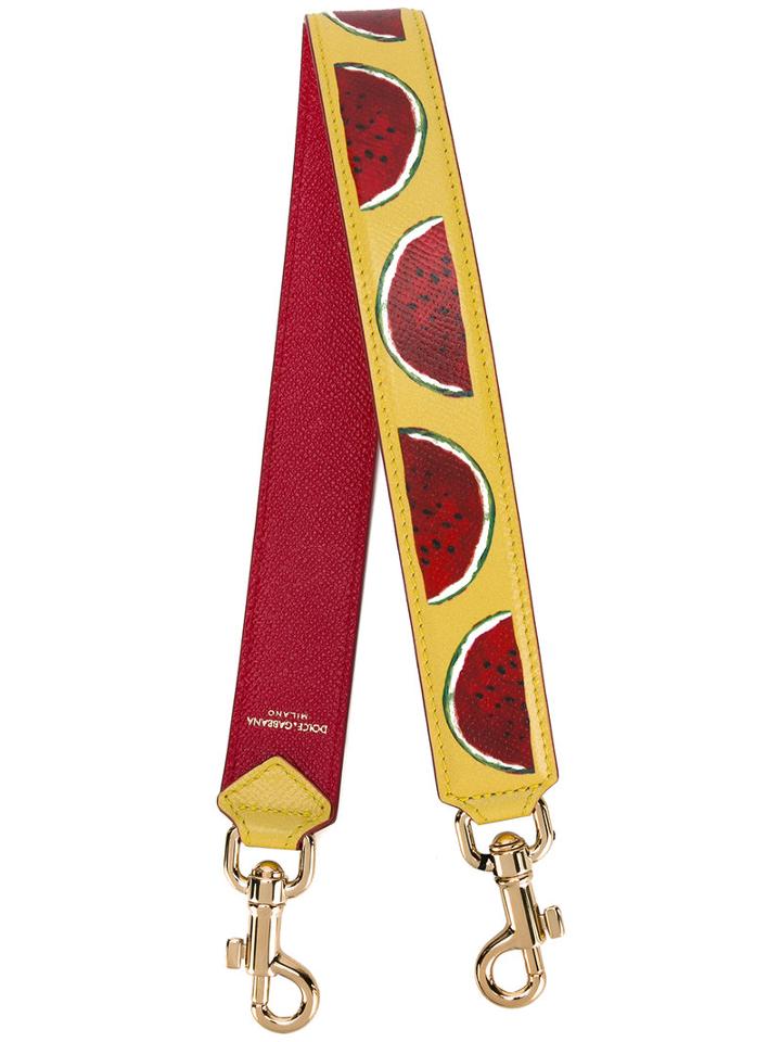 Dolce & Gabbana - Watermelon Bag Strap - Women - Calf Leather - One Size, Women's, Red, Calf Leather