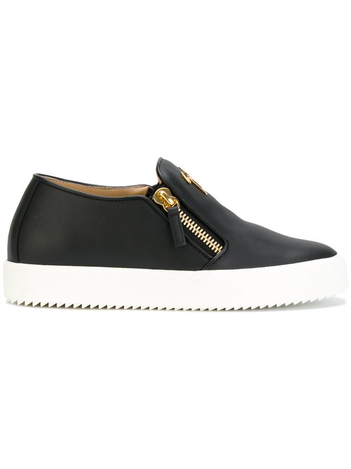 Giuseppe Zanotti Design Eve Laceless Sneakers - Black