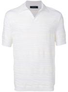 Ermenegildo Zegna Textured Polo Shirt - White