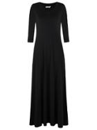 Lygia & Nanny V-neck Long Dress - Black