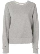Rta Long-sleeve Fitted Sweater - Grey