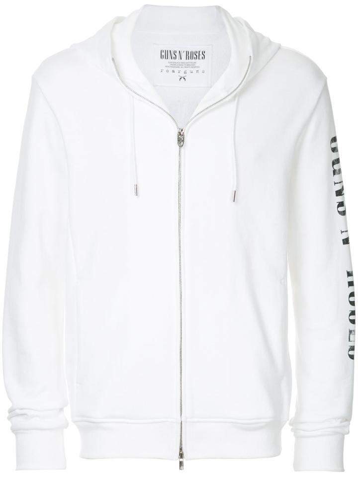 Roar Studded Guns Hoodie - White