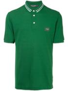 Dolce & Gabbana Logo Short-sleeve Polo Top - Green