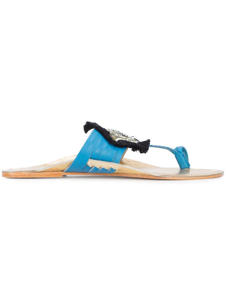 Figue Evil Eye Sandals - Blue