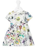 Roberto Cavalli Kids - Floral Print Part Dress - Kids - Silk/cotton/polyester - 18 Mth, White