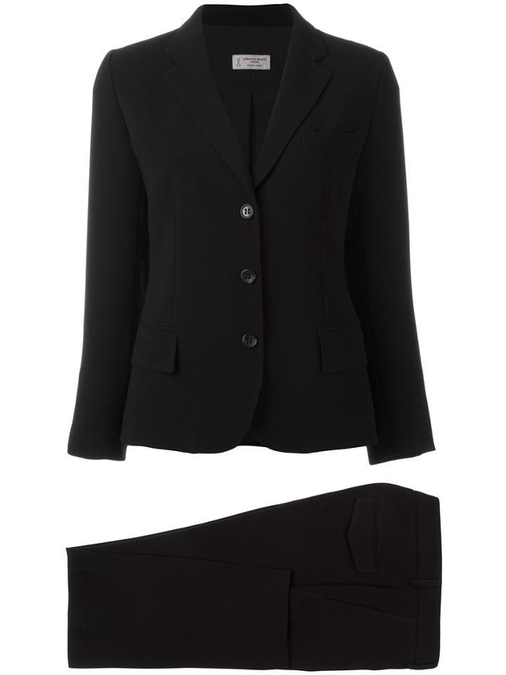 Alberto Biani Three Button Blazer - Black