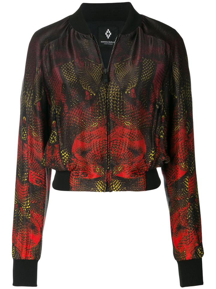 Marcelo Burlon County Of Milan Snake-print Bomber Jacket - Multicolour