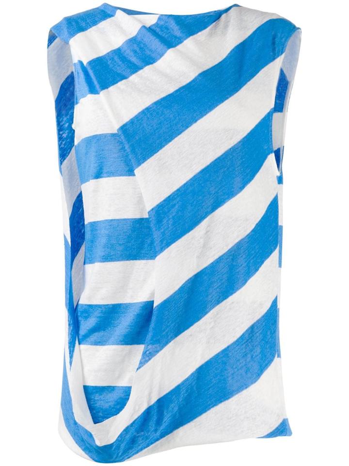 Chalayan Layered Striped Top - Blue