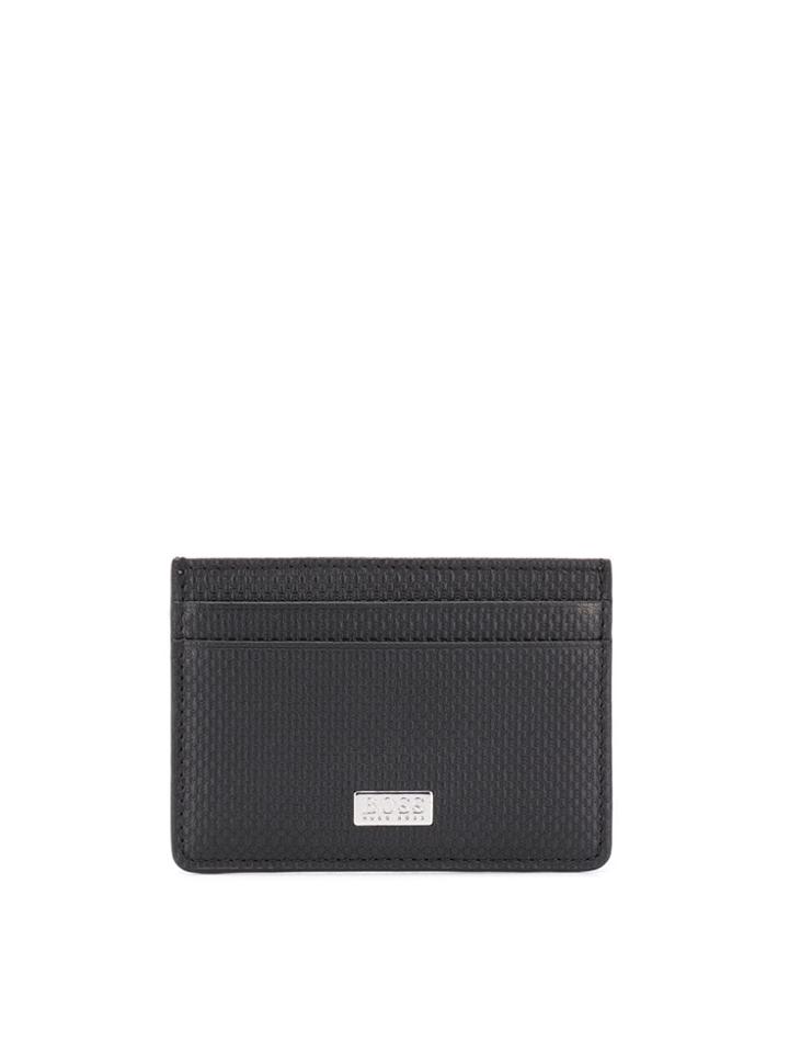Boss Hugo Boss Textured Cardholder - Black