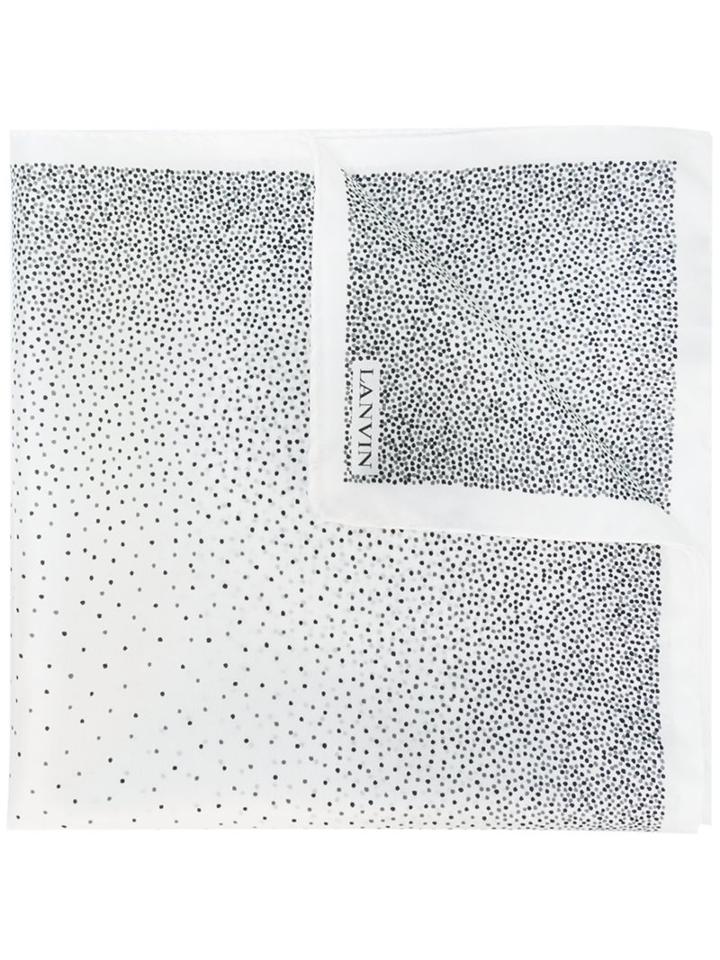 Lanvin Dot Corners Pocket Square