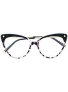 Dolce & Gabbana Eyewear Cat Eye Frame Glasses - Black