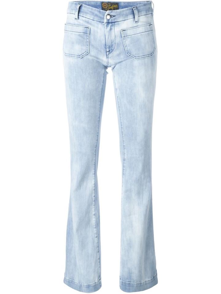 The Seafarer Patch Pocket Jeans, Women's, Size: 25, Blue, Cotton/polyester/spandex/elastane