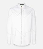 Christopher Kane Zig Zag Detail Shirt, Men's, Size: Xs, White, Cotton/polyamide/spandex/elastane