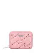 Zadig & Voltaire Studded Zip Wallet - Pink