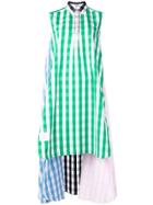 Thom Browne Gingham Oversized Circle Shirtdress - Blue