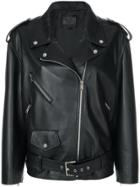 Prada Oversized Biker Jacket - Black