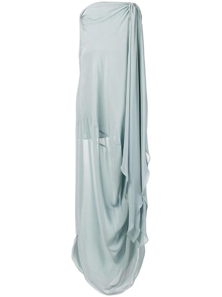 Jacquemus Light Blue Draped Dress