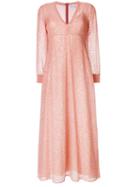 Red Valentino Glitter Dot Gown - Pink