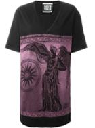 Fausto Puglisi Grecian Print Oversized T-shirt, Women's, Size: 40, Black, Cotton