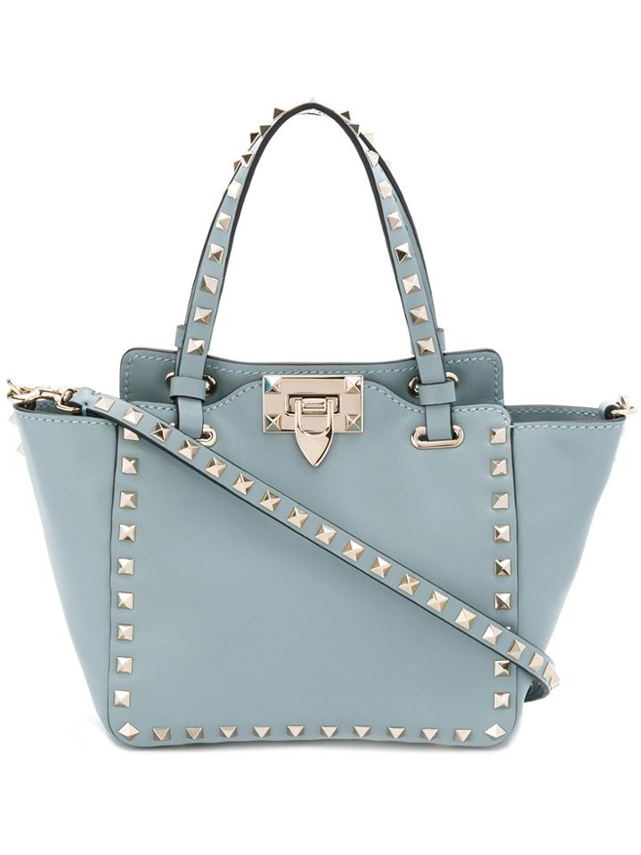 Valentino Valentino Garavani Rockstud Mini Tote - Blue
