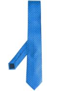 Lanvin Polka Dot Silk Tie - Blue