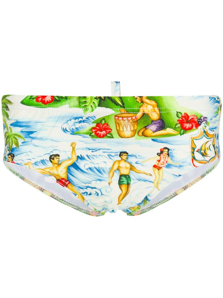 Dsquared2 Beach Life Swimming Briefs - Multicolour