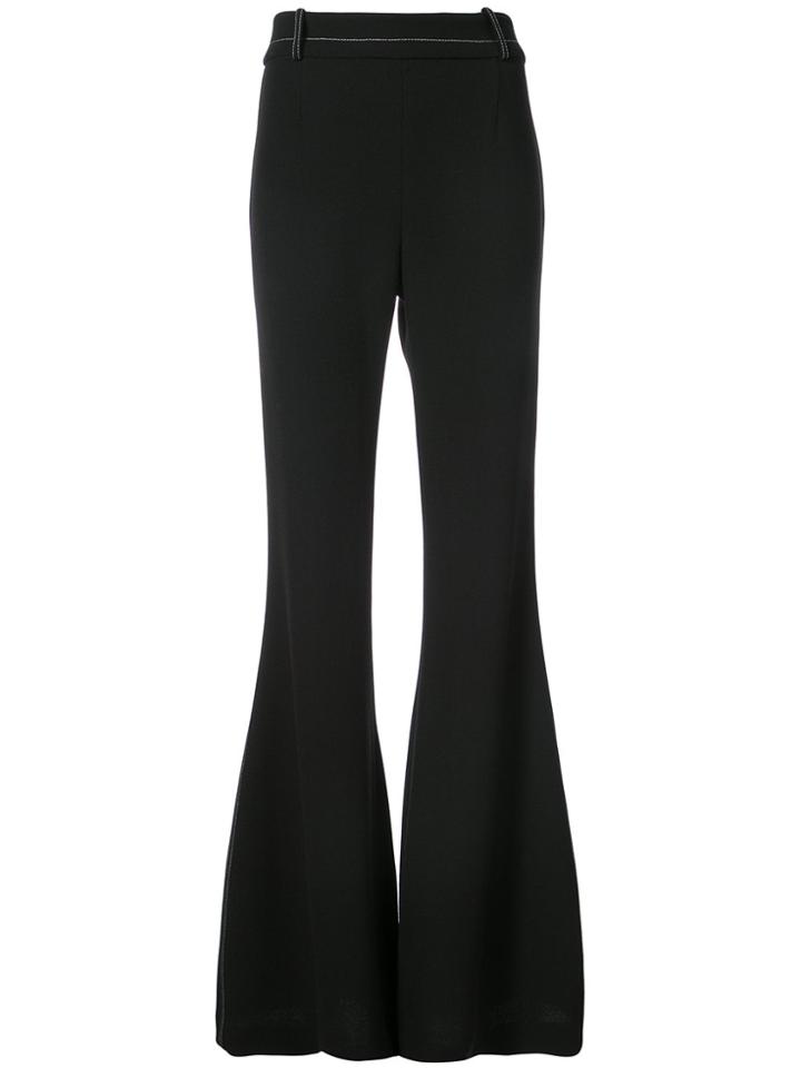 By. Bonnie Young Long Flared Trousers - Black