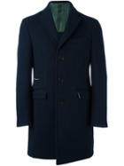 Al Duca D'aosta 1902 Buttoned Mid-length Coat, Men's, Size: 52, Blue, Polyamide/acetate/viscose/wool