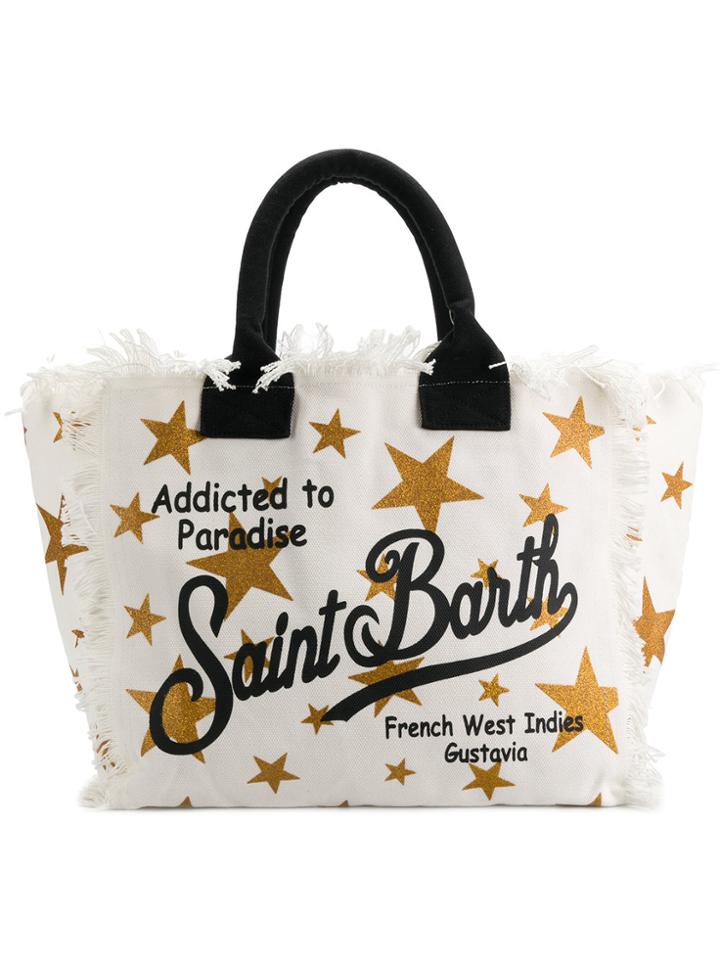 Mc2 Saint Barth Star Print Vanity Tote - White