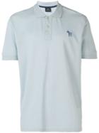 Ps Paul Smith Embroidered Zebra Polo Shirt - Blue