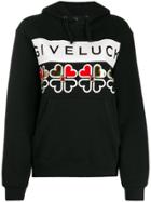 Nil & Mon Slogan Print Hoodie - Black