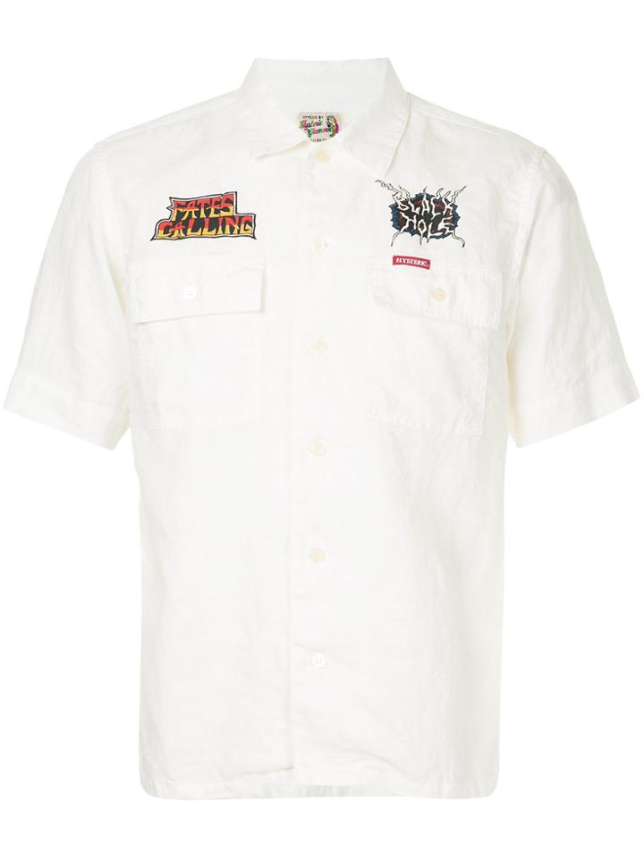 Hysteric Glamour Patch Appliqué Shirt - White
