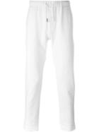 Eleventy Jersey Sweatpants, Men's, Size: Large, White, Cotton/spandex/elastane