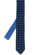 Ermenegildo Zegna Paisley Embroidered Tie - Blue
