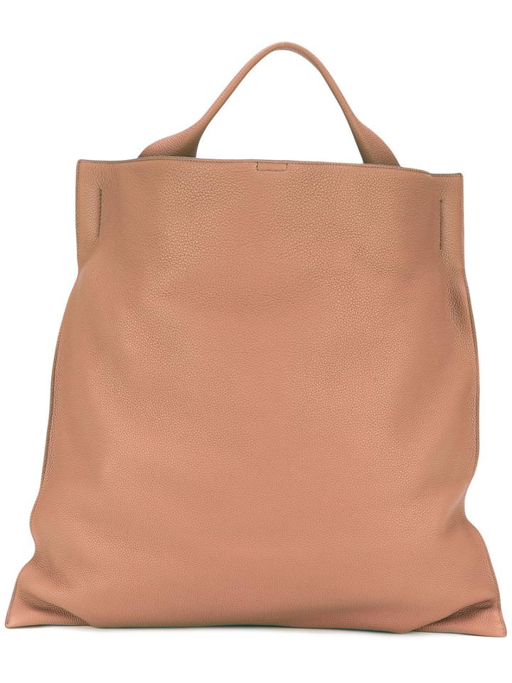 Jil Sander Large Shopper, Women's, Brown, Calf Leather