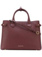 Burberry - Banner Tote Bag - Women - Leather - One Size, Red, Leather