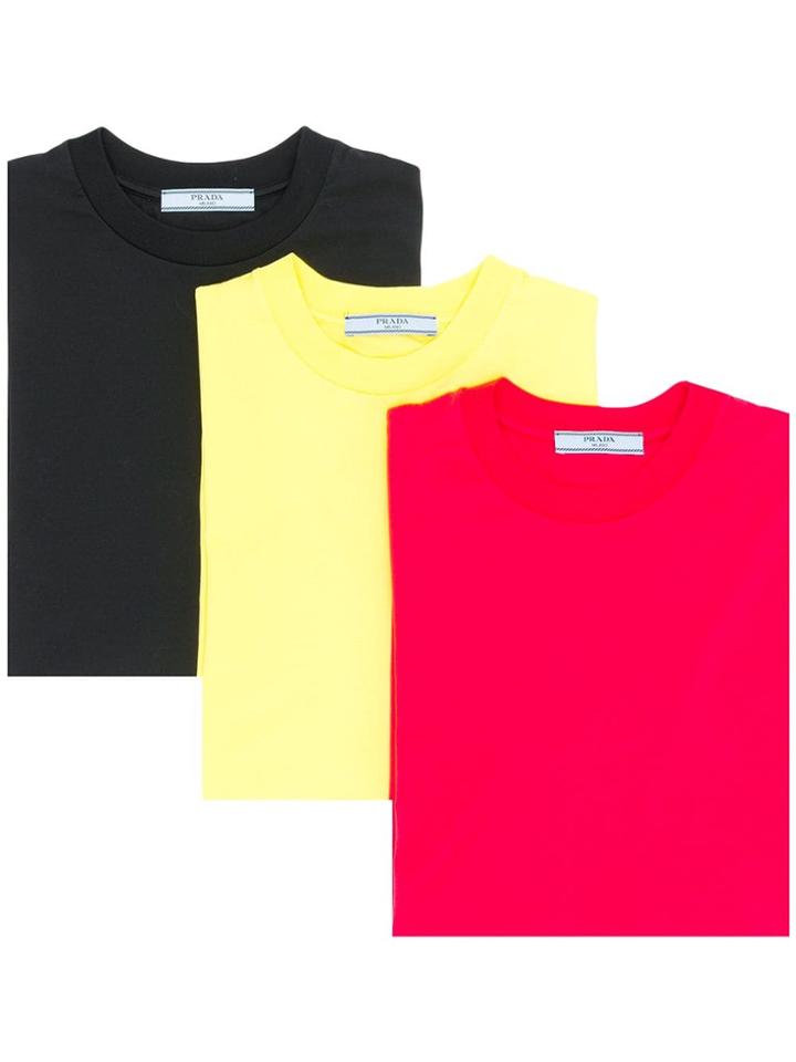 Prada T-shirt 3 Pack - Black