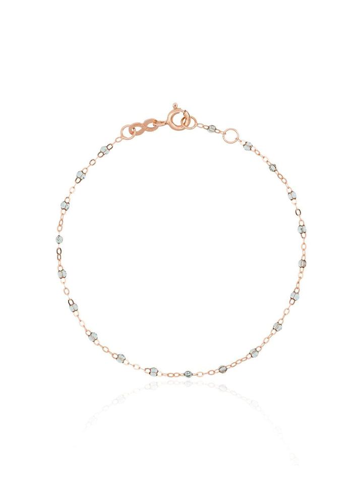 Gigi Clozeau 18kt Rose Gold Beaded Bracelet - Blue/gold