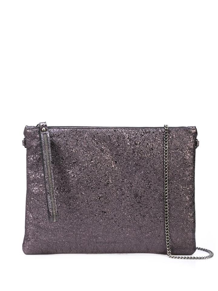 Fabiana Filippi Glitter Design Clutch - Grey