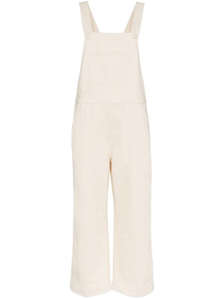 Ganni Bluebell Denim Dungarees - Neutrals