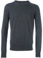Fay Ribbed Knitted Sweater - Grey