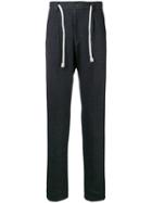 Eleventy Straight-leg Drawstring Trousers - Blue