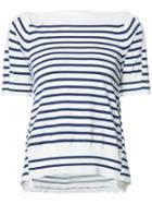 Sacai Alternative Stripe Top, Women's, Size: 2, White, Cotton/cashmere/polyester/rayon
