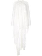 Oscar De La Renta Floral Lace Silk Blouse - White