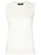 Dolce & Gabbana Sleeveless Knitted Top - White