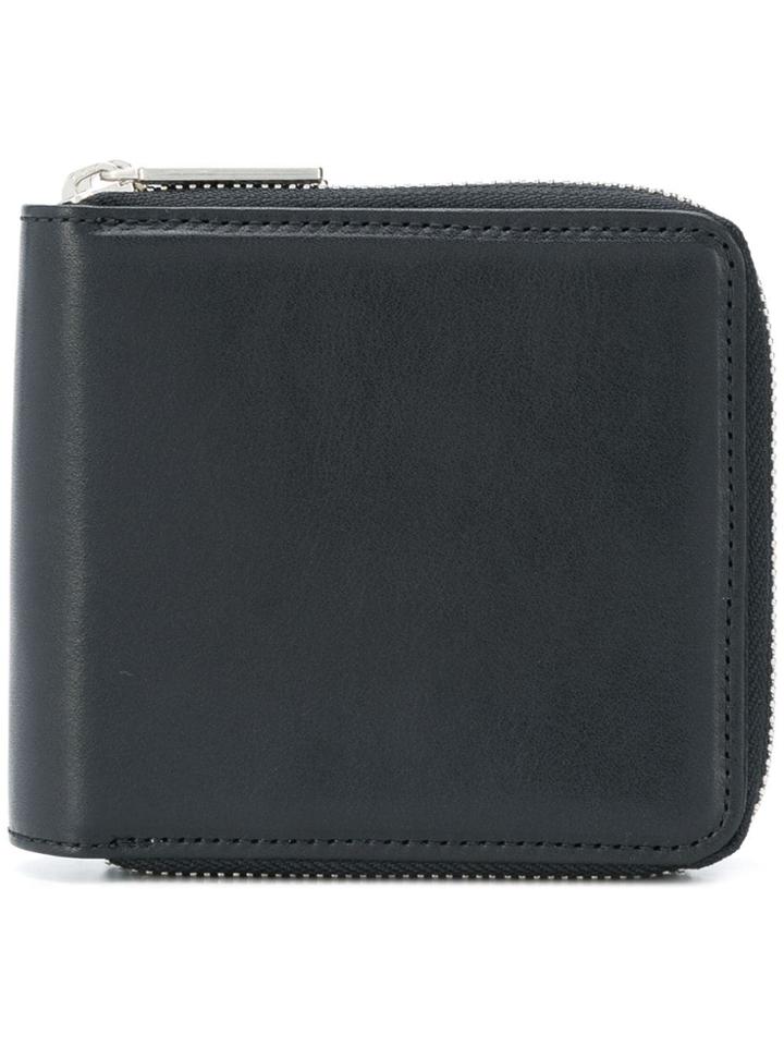 Yohji Yamamoto Compact All Around Zip Wallet - Black