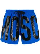 Moschino Logo Swim Shorts - Blue