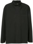 Lemaire Long-sleeved Slip-on Shirt - Black