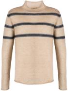 Federico Curradi Striped Wool-knit Sweater - Neutrals