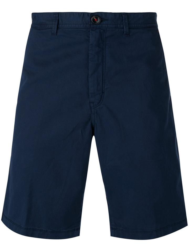Michael Kors Chino Shorts, Men's, Size: 33, Blue, Cotton/spandex/elastane